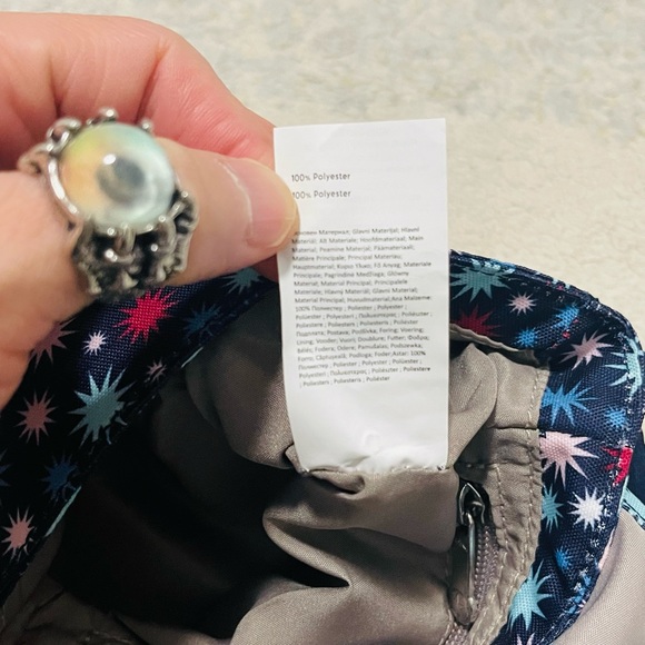 NWT Kipling Sabian Mini Crossbody Bag With Funky Stars 7.75''Lx 5.75''H x3.25''D - Picture 11 of 12